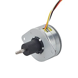 Φ36x17.5mm PM 포로 선형 스테퍼 모터 0.6A 리드 1.22mm/0.047" 여행 5.3mm