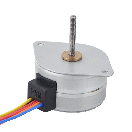Φ35x22mm PM 외부 선형 스테퍼 모터 0.2A 리드 0.5mm/0.0197 길이 21.5mm