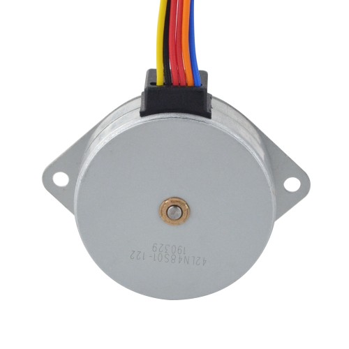 Φ42x16.5mm PM 외부 선형 스테퍼 모터 0.4A 리드 0.5mm/0.0197 길이 21mm