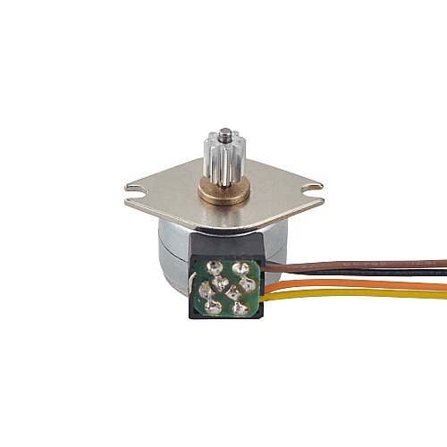 Φ15x12mm PM 스테퍼 모터 18deg 3.43mN.m(0.486oz.in) 0.4A 4 Wires