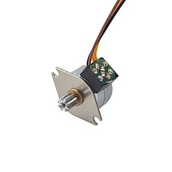 Φ15x12mm PM 스테퍼 모터 18deg 3.43mN.m(0.486oz.in) 0.4A 4 Wires