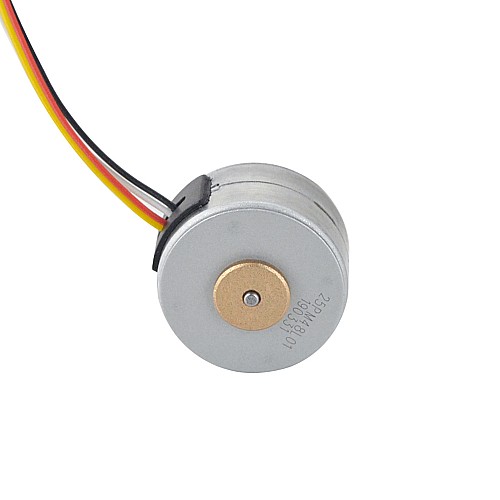 Φ25x15mm PM 스테퍼 모터 7.5deg 14.7mN.m(2.082oz.in) 0.5A 4 Wires Φ25x15mm PM 스테퍼 모터 7.5deg 14.7mN.m(2.082oz.in) 0.5A 4 Wires