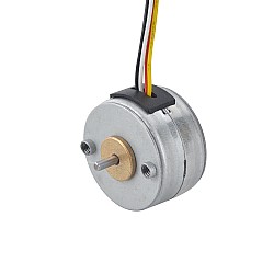Φ25x15mm PM 스테퍼 모터 7.5deg 14.7mN.m(2.082oz.in) 0.5A 4 Wires