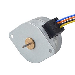 Φ35x22mm PM 스테퍼 모터 7.5deg 53.9mN.m(7.634oz.in) 0.2A 4 Wires