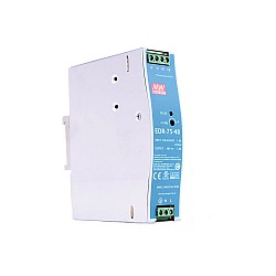 EDR-75-48 MEANWELL 76.8W 48VDC 1.6A 115/230VAC 단일 출력 산업용 DIN 레일