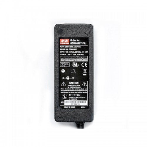 GSM60A07-P1J MEANWELL 45W 7.5.5VDC 6A 115/230VAC AC-DC 신뢰할 수 있는 녹색 의료용 어댑터