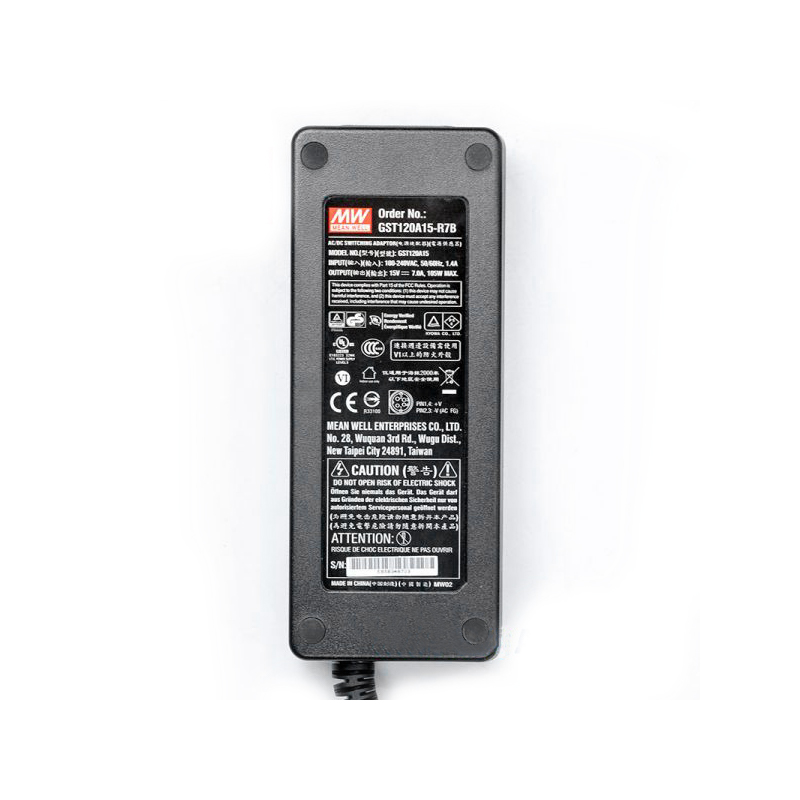 GST120A15-R7B MEANWELL 105W 15VDC 7A 115/230VAC AC-DC 신뢰할 수 있는 친환경 산업용 어댑터