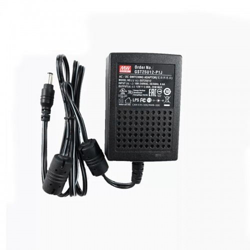 GST25U12-P1J MEANWELL 25W 12VDC 2.08A 115/230VAC AC-DC 신뢰할 수 있는 녹색 산업용 어댑터