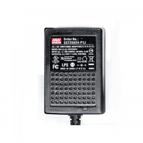 GST25U24-P1J MEANWELL 25W 24VDC 1.04A 115/230VAC AC-DC 신뢰할 수 있는 녹색 산업용 어댑터