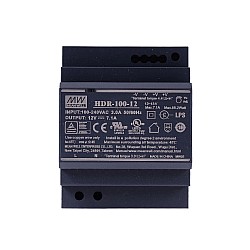 HDR-100-12 MEANWELL 85.2W 12VDC 7.1A 115/230VAC 울트라 슬림 스텝 모양 DIN 레일 전원 공급 장치