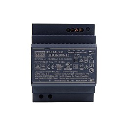HDR-100-15 MEANWELL 92W 15VDC 6.13A 115/230VAC 울트라 슬림 스텝 모양 DIN 레일 전원 공급 장치