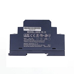 HDR-15-12 MEANWELL 15W 12VDC 1.25A 115/230VAC 울트라 슬림 스텝 모양 DIN 레일 전원 공급 장치