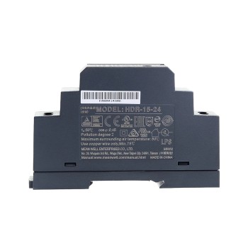 HDR-15-24 MEANWELL 15W 24VDC 0.63A 115/230VAC 울트라 슬림 스텝 모양 DIN 레일 전원 공급 장치