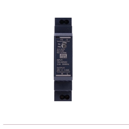 HDR-15-48 MEANWELL 15.4W 48VDC 0.32A 115/230VAC 울트라 슬림 스텝 모양 DIN 레일 전원 공급 장치