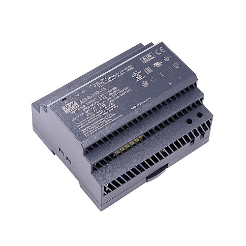 HDR-150-48 MEANWELL 48VDC 2.72A 130.6W 115VAC/3.2A 153.6W 230VAC 울트라 슬림 스텝 모양 DIN 레일 전원 공급 장치
