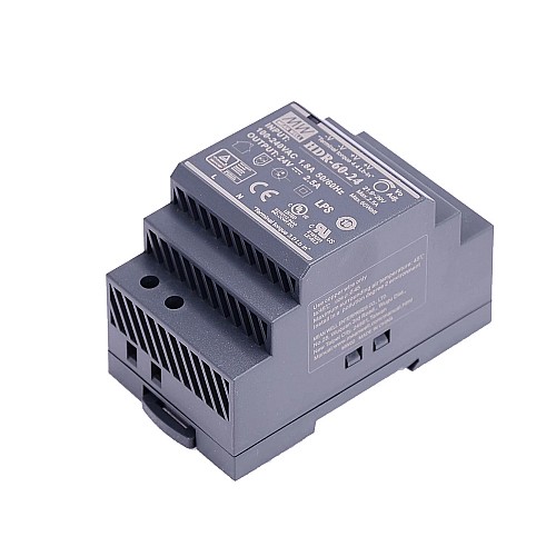 HDR-60-24 MEANWELL 60W 24VDC 2.5A 115/230VAC 울트라 슬림 스텝 모양 DIN 레일 전원 공급 장치