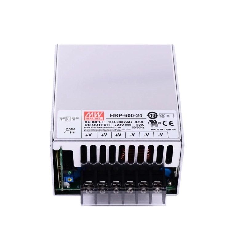 PFC 기능이 있는 HRP-600-24 MEANWELL 648W 27A 24V 단일 출력