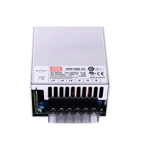 PFC 기능이 있는 HRP-600-24 MEANWELL 648W 27A 24V 단일 출력