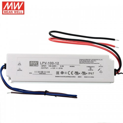 LPV-100-12 MEANWELL 12V 8.5A 100W 단일 출력 스위칭 전원 공급 장치