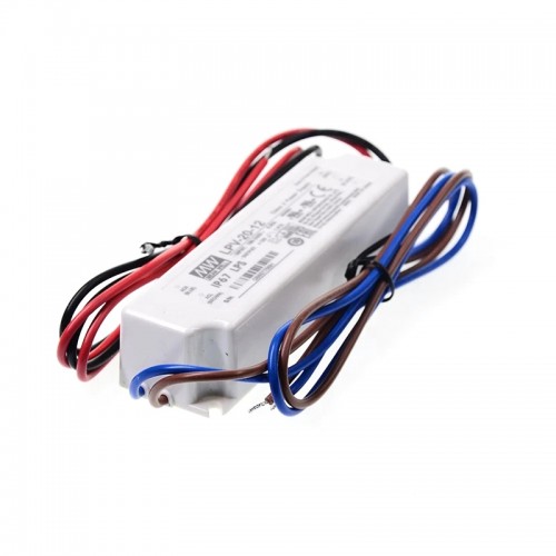 LPV-20-12 MEANWELL 20W 1.67A 12V 단일 출력 스위칭 전원 공급 장치