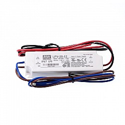 LPV-20-12 MEANWELL 20W 1.67A 12V 단일 출력 스위칭 전원 공급 장치