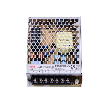 LRS-100-3.3 MEANWELL 66W 3.3VDC 20A 115/230VAC 밀폐형 스위칭 전원 공급 장치