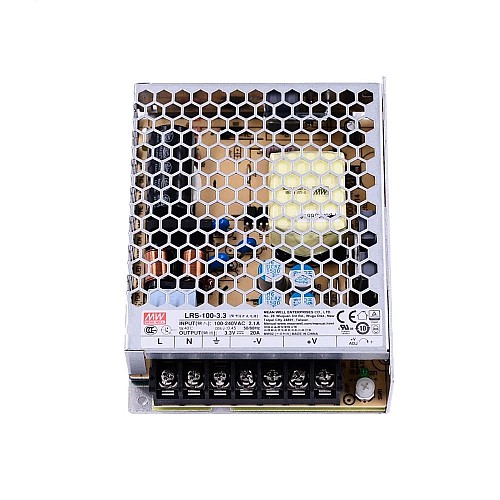 LRS-100-3.3 MEANWELL 66W 3.3VDC 20A 115/230VAC 밀폐형 스위칭 전원 공급 장치 LRS-100-3.3 MEANWELL 66W 3.3VDC 20A 115/230VAC 밀폐형 스위칭 전원 공급 장치