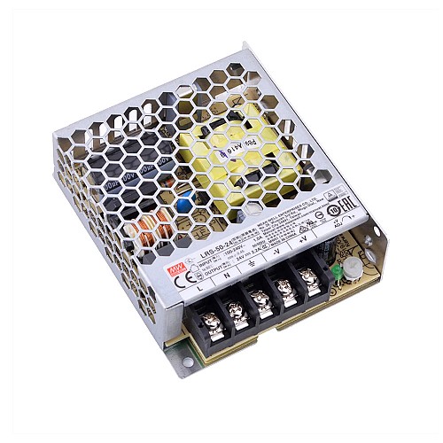 LRS-50-24 MEANWELL 50W 24VDC 2.2A 115/230VAC 밀폐형 스위칭 전원 공급 장치
