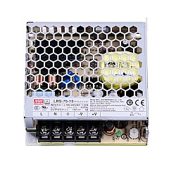LRS-75-15 MEANWELL 75W 15VDC 5A 115/230VAC 밀폐형 스위칭 전원 공급 장치