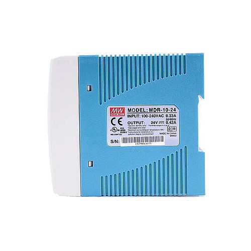 MDR-10-24 MEANWELL 10W 24VDC 0.42A 115/230VAC DIN 레일 전원 공급 장치