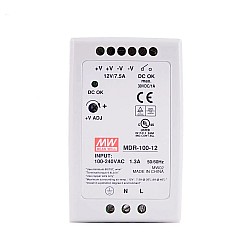 MDR-100-12 MEANWELL 100W 12VDC 7.5A 115/230VAC DIN 레일 전원 공급 장치