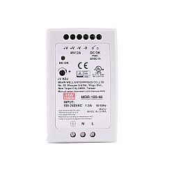 MDR-100-48 MEANWELL 96W 48VDC 2A 115/230VAC 단일 출력 산업용 DIN 레일 전원 공급 장치