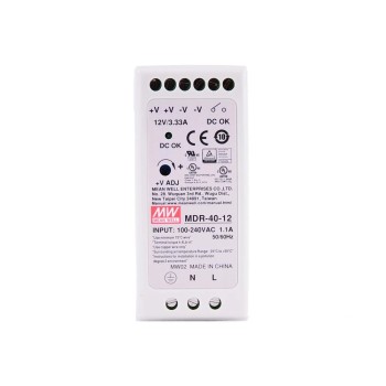 CN 세일 - MDR-40-12 MEANWELL 40W 12VDC 3.33A 115/230VAC DIN 레일 전원 공급 장치