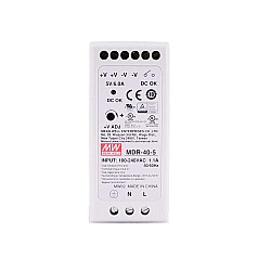 MDR-40-5 MEANWELL 30W 5VDC 6A 115/230VAC 단일 출력 산업용 DIN 레일 전원 공급 장치