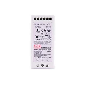 MDR-60-12 MEANWELL 60W 12VDC 5A 115/230VAC DIN 레일 전원 공급 장치