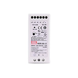 MDR-60-12 MEANWELL 60W 12VDC 5A 115/230VAC DIN 레일 전원 공급 장치