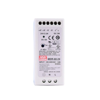 MDR-60-24 MEANWELL 60W 24VDC 2.5A 115/230VAC DIN 레일 전원 공급 장치