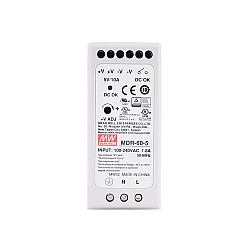 MDR-60-5 MEANWELL 60W 5VDC 10A 115/230VAC DIN 레일 전원 공급 장치