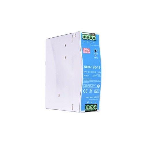 NDR-120-12 MEANWELL 120W 12VDC 10A 115/230VAC 단일 출력 산업용 DIN 레일