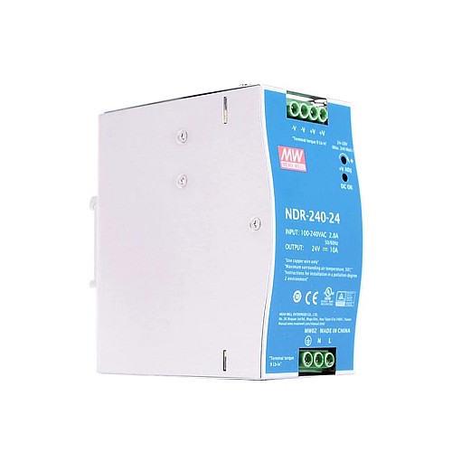 NDR-240-24 MEANWELL 240W 24VDC 10A 115/230VAC DIN 레일 전원 공급 장치 NDR-240-24 MEANWELL 240W 24VDC 10A 115/230VAC DIN 레일 전원 공급 장치