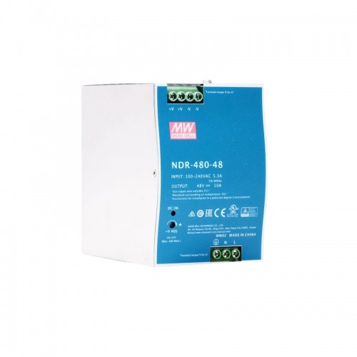 NDR-480-48 MEANWELL 480W 48VDC 10A 115/230VAC 단일 출력 산업용 DIN 레일