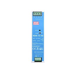 NDR-75-48 MEANWELL 76.8W 48VDC 1.6A 115/230VAC 단일 출력 산업용 DIN 레일
