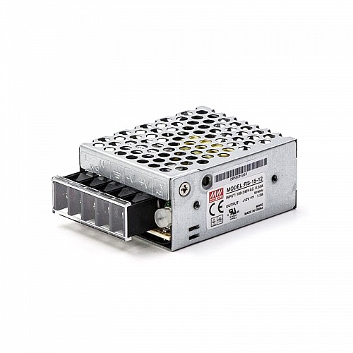 RS-15-12 MEANWELL 15.6W 1.3A 12V단일 출력 스위칭 전원 공급 장치