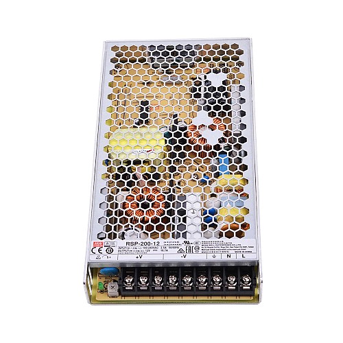 RSP-200-12 MEANWELL 200.4W 12VDC 16.7A 115/230VAC PFC 기능이 있는 단일 출력