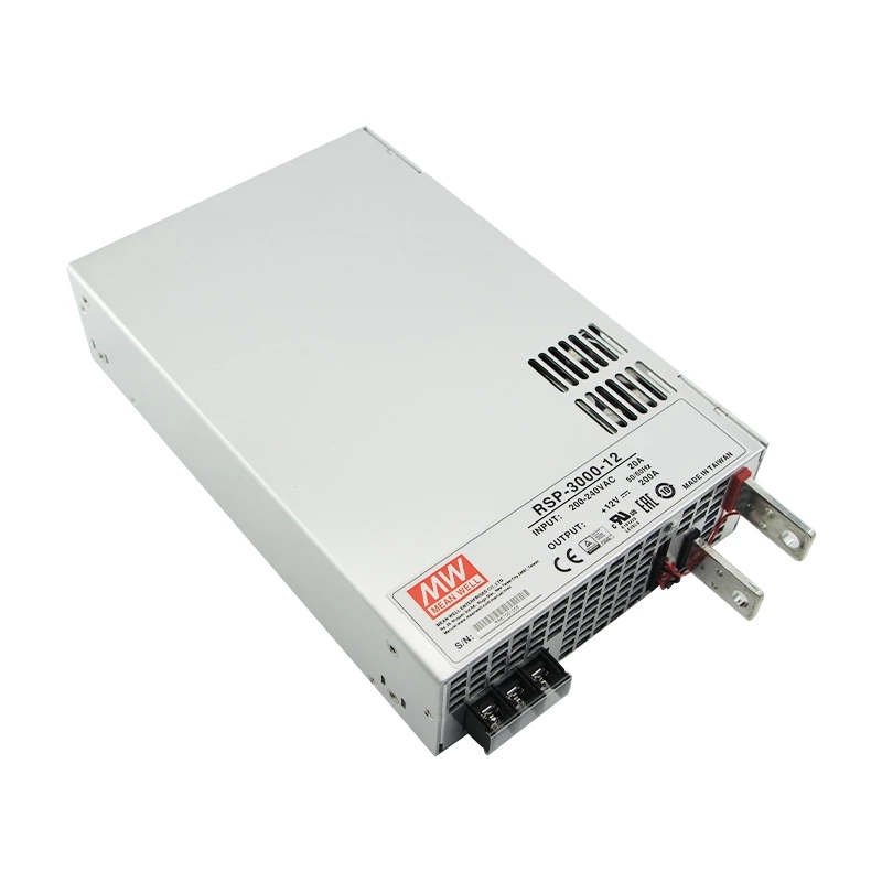 RSP-3000-12 MEANWELL 2400W 12VDC 200A 180/230VAC 단일 출력 전원 공급 장치