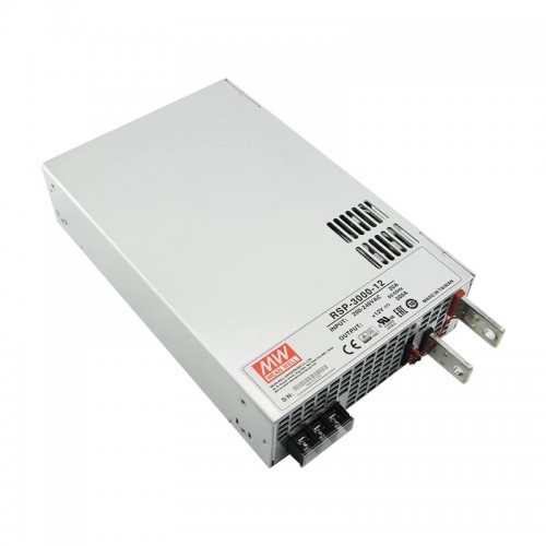 RSP-3000-12 MEANWELL 2400W 12VDC 200A 180/230VAC 단일 출력 전원 공급 장치