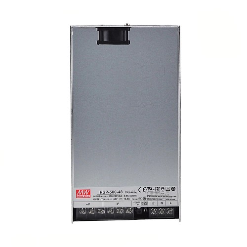 RSP-500-48 PFC 기능이 있는 MEANWELL 504W 48VDC 10.5A 115/230VAC 단일 출력