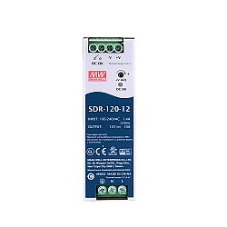 SDR-120-12 MEANWELL 120W 12VDC 10A 115/230VAC 단일 출력 산업용 DIN 레일(PFC 기능 포함)