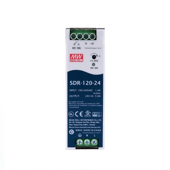 SDR-120-24 MEANWELL 120W 24VDC 5A 115/230VAC PFC 기능 DIN 레일 전원 공급 장치 포함 SDR-120-24 MEANWELL 120W 24VDC 5A 115/230VAC PFC 기능 DIN 레일 전원 공급 장치 포함