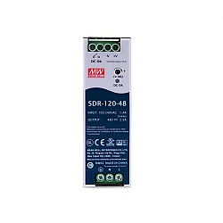 SDR-120-48 MEANWELL 120W 48VDC 2.5A 115/230VAC 단일 출력 산업용 DIN 레일(PFC 기능 포함)
